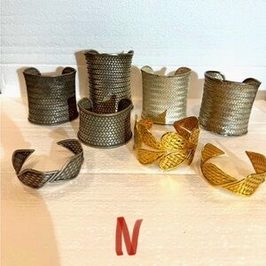 Sterling silver 925 (Guaranteed) cuff bangles Lot